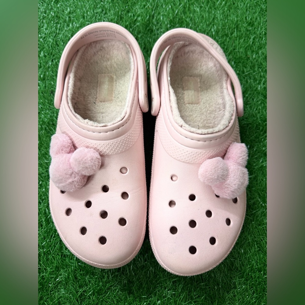 Women Disney Crocs with Pom-Poms Size 11